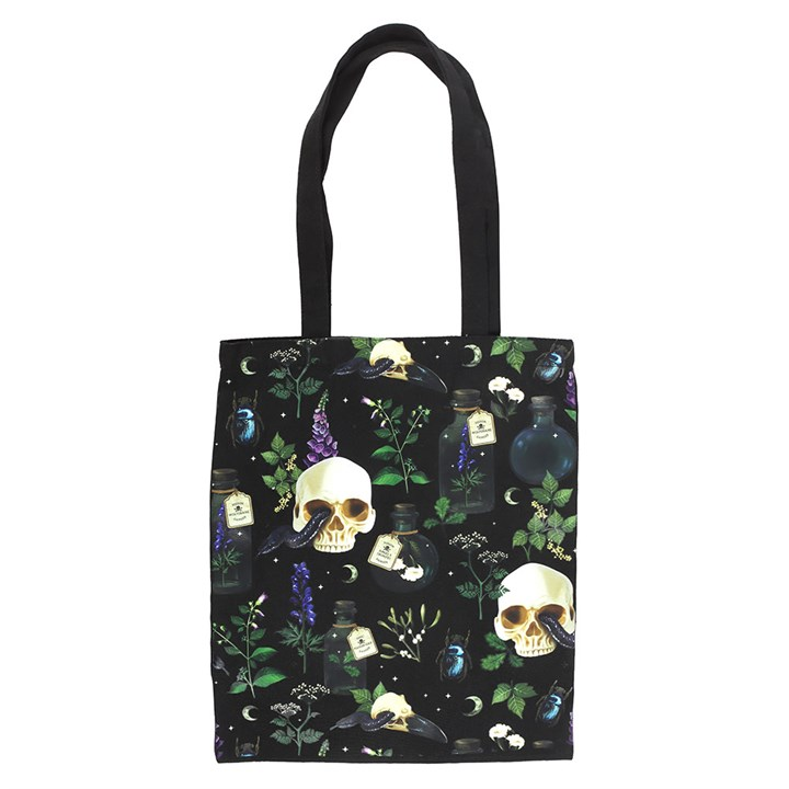 Venom & Vines Print Polycotton Tote Bag, image 2 of 4