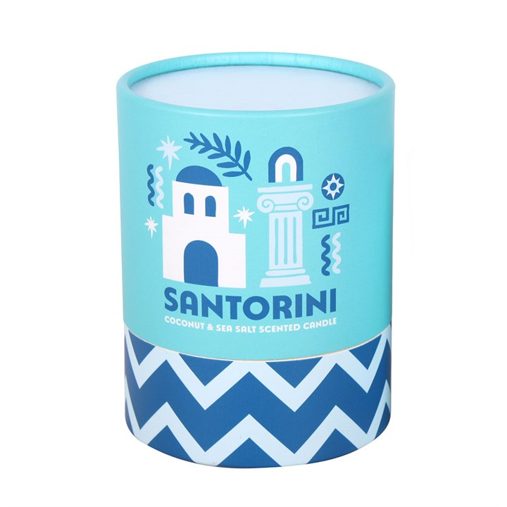 Santorini Coconut & Sea Salt Scented Candle, image 4 of 6