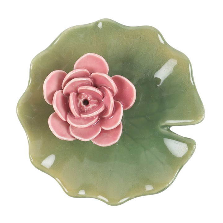 Lily Pad Trinket Dish and Incense Stick Holder, image 3 of 5