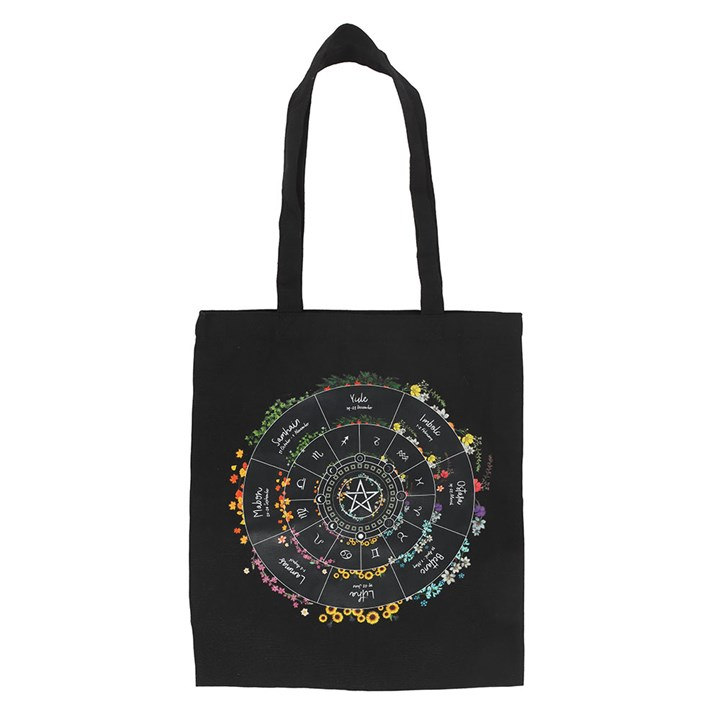 Wheel of the Year Polycotton Tote Bag, image 2 of 4