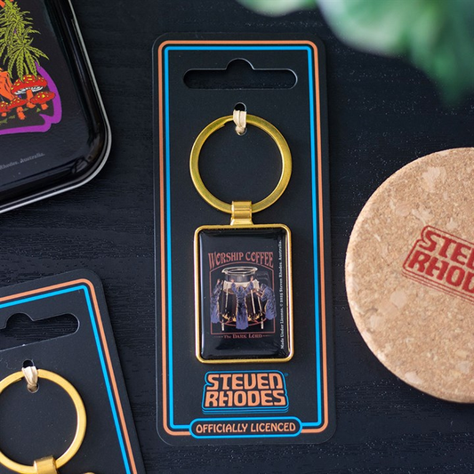 Worship Coffee Keyring by Steven Rhodes, image 1 of 6