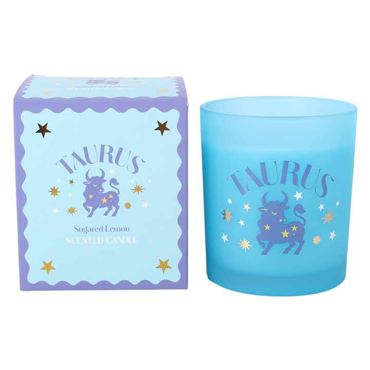 Zodiac Zest Taurus Sugared Lemon Candle, image 3 of 5