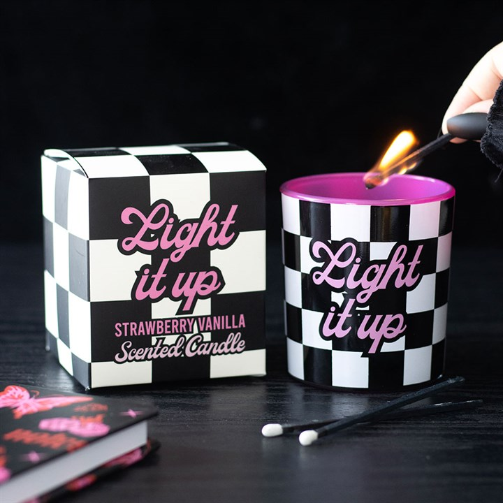Light It Up Strawberry Vanilla Candle, image 2 of 6