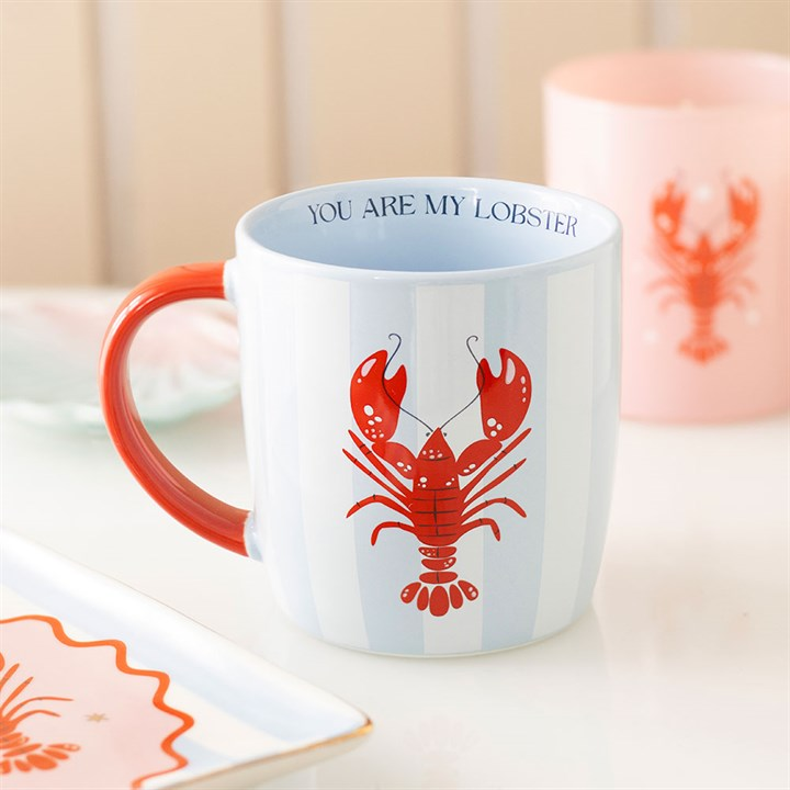 You Are My Lobster Striped Mug, image 2 of 7