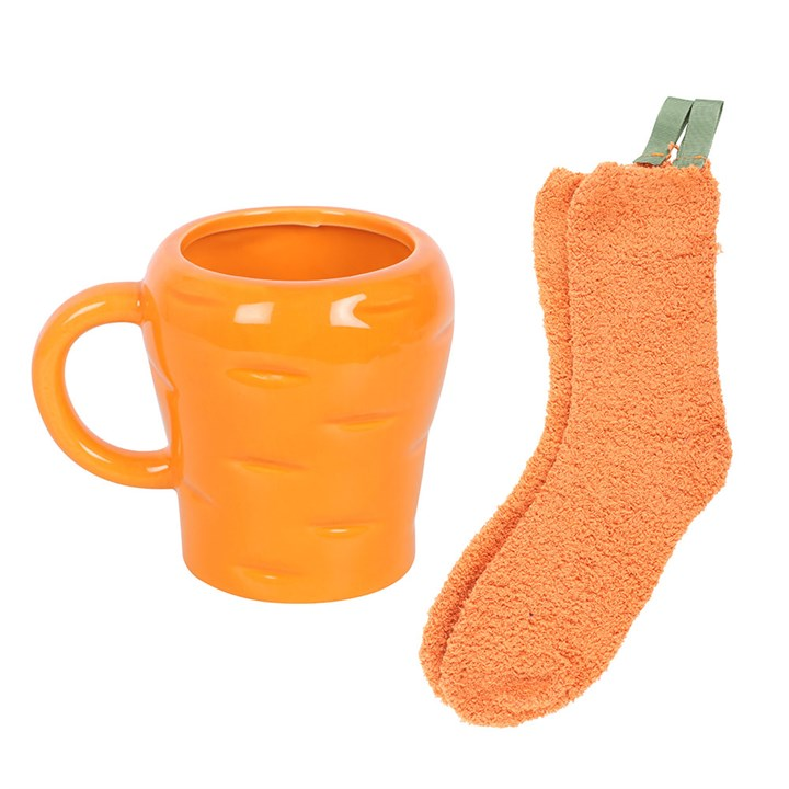 Carrot Shaped Mug and Socks Set, image 4 of 6