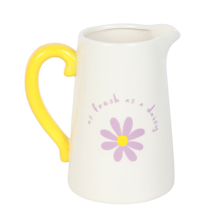 Fresh as a Daisy Ceramic Flower Jug, image 2 of 5