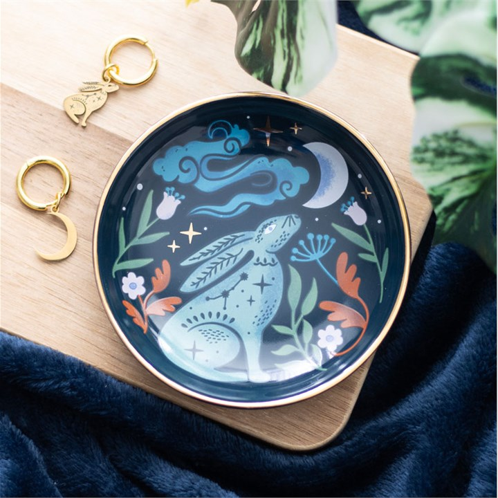 Midnight Hare Trinket Dish, image 1 of 5