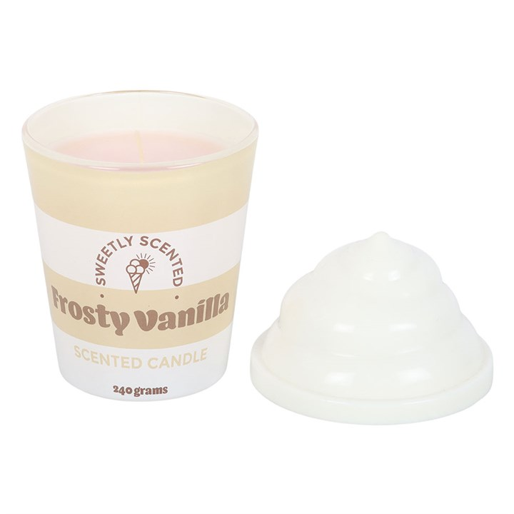Frosty Vanilla Ice Cream Scented Candle, image 3 of 5