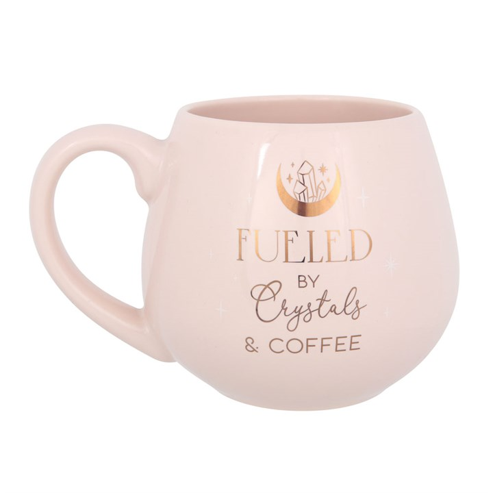 Crystals and Coffee Rounded Mug, image 2 of 5