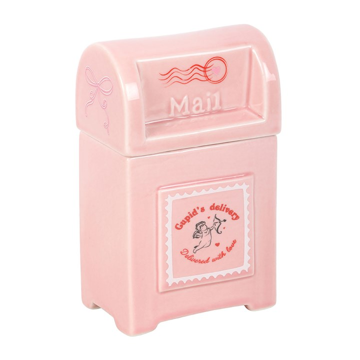 Cupid's Delivery Valentine Postbox Oil Burner, image 4 of 7