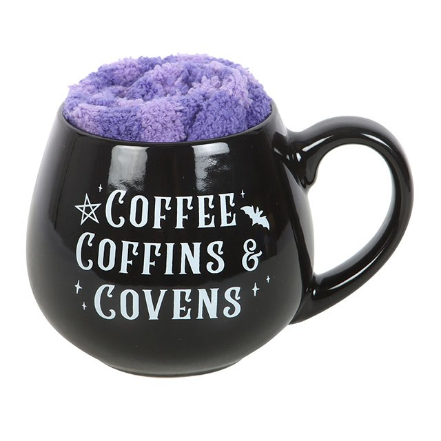 Coffee, Coffins & Covens Mug and Socks Set, image 4 of 6