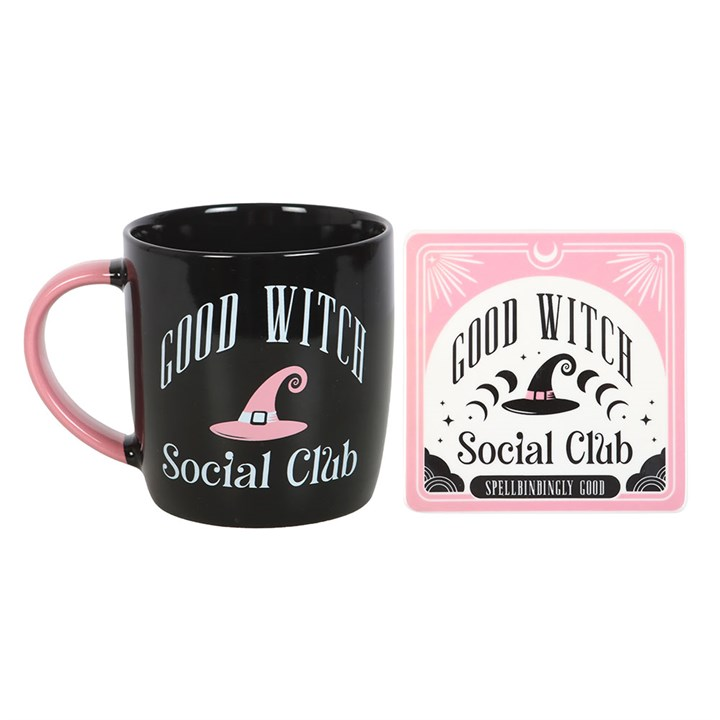 Good Witch Social Club Mug and Coaster Set, image 2 of 5