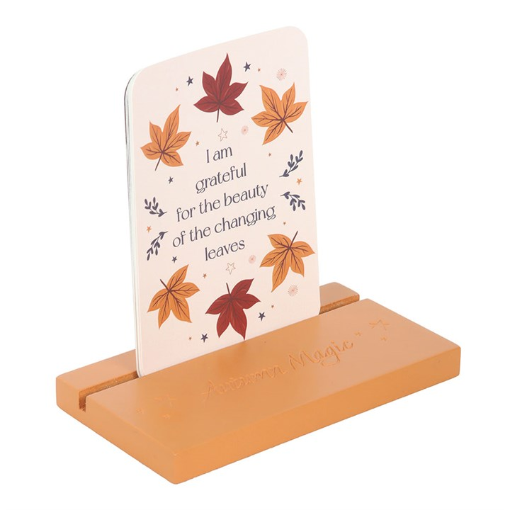Autumn Magic Affirmation Cards with Wooden Stand, image 3 of 5