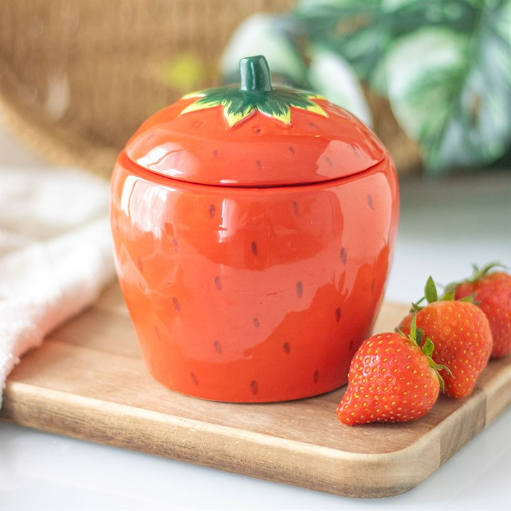 Strawberry Shaped Candle Jar, image 2 of 5
