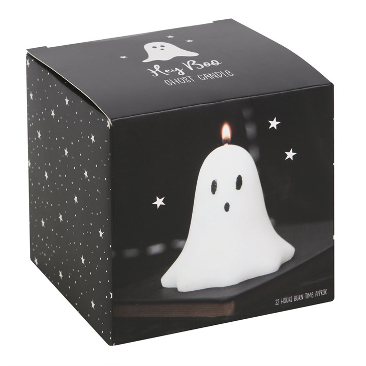 Unscented Ghost Candle, 10cm, image 5 of 6