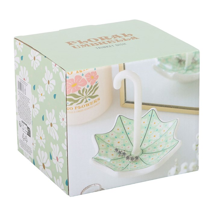 Floral Umbrella Trinket Dish, image 6 of 7