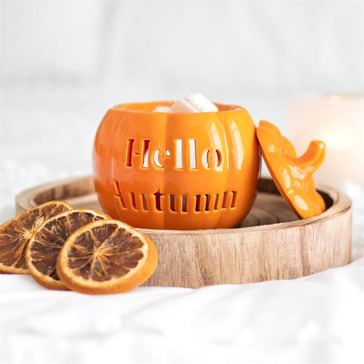 Hello Autumn Pumpkin Oil Burner, image 2 of 6