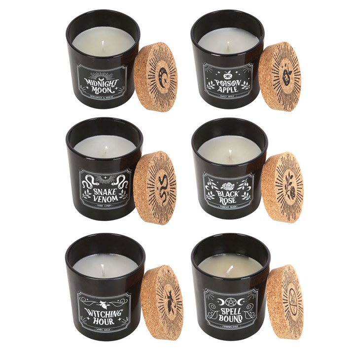 Set of 6 Midnight Ritual Candles, image 2 of 4