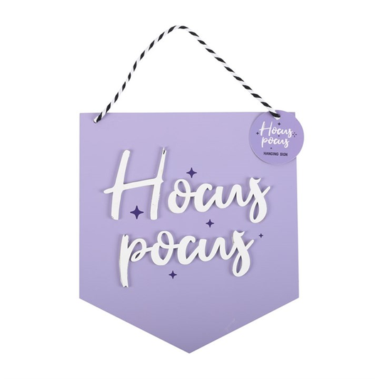 Purple Hocus Pocus Hanging Sign, image 1 of 5