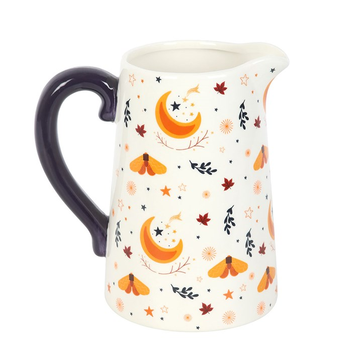 Autumn Magic Harvest Moon Print Ceramic Flower Jug, image 2 of 5