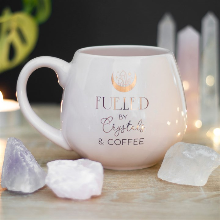 Crystals and Coffee Rounded Mug, image 1 of 5