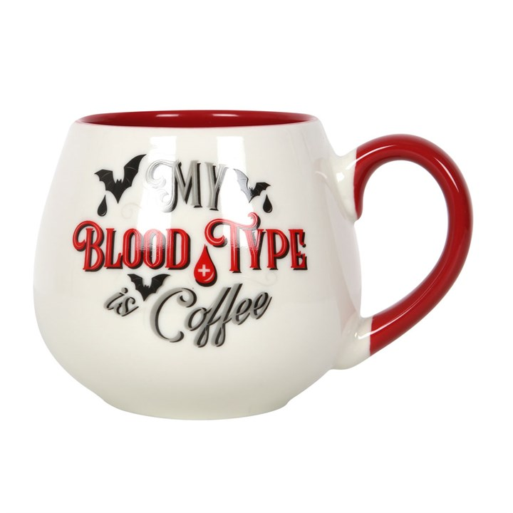 My Blood Type is Coffee Rounded Mug, image 2 of 4