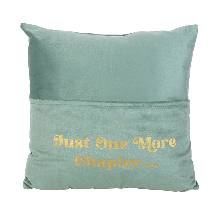 Just One More Chapter Cushion with Book Pocket, image 2 of 4