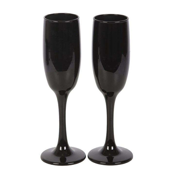 Set of 2 Dead Thirsty Champagne Flutes, image 3 of 5