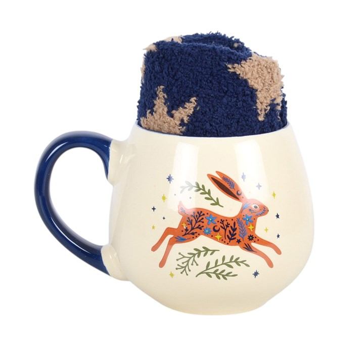 Leaping Hare Mug and Socks Set, image 3 of 7