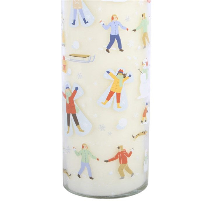 Snow Much Fun Print Frosty Vanilla Tube Candle, image 5 of 6