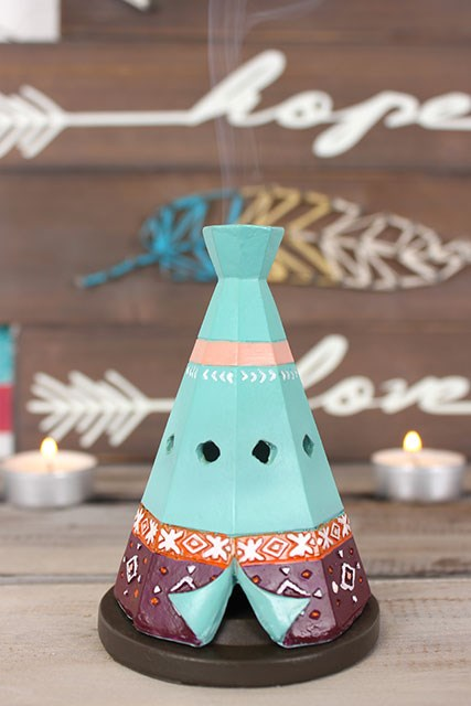 Boho Teepee Incense Cone Holder, image 3 of 4