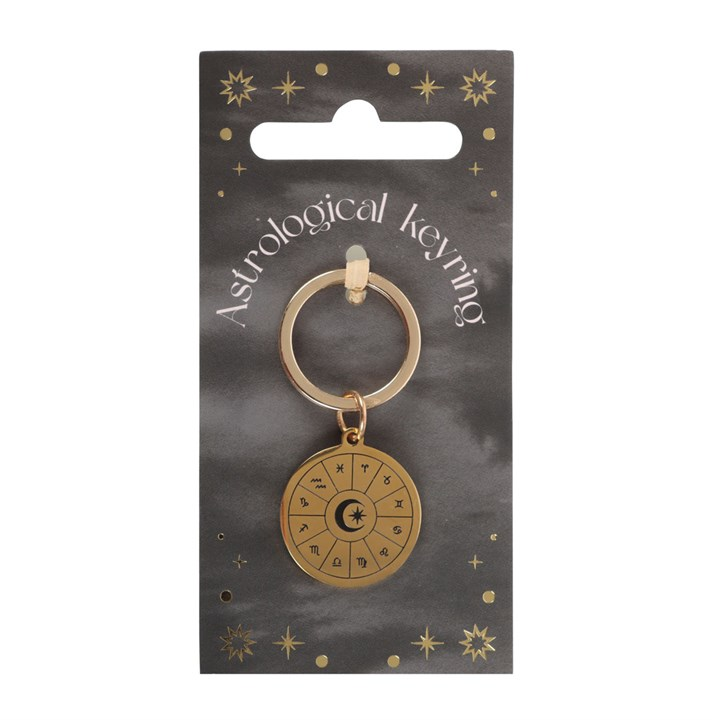 Astrology Wheel Keyring, image 2 of 5