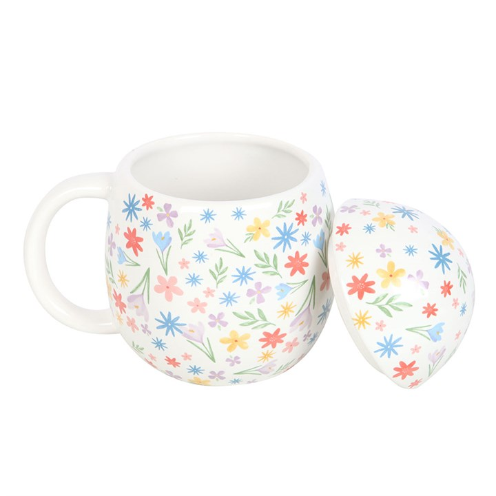 Spring Floral Print Egg Shaped Mug, image 4 of 6