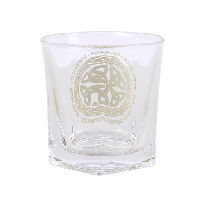 Celtic Shield Knot Lowball Glass with Coaster, image 6 of 6
