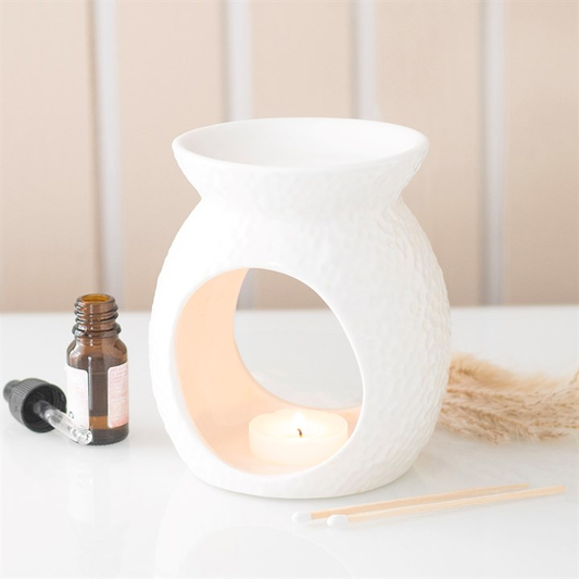 Dimpled Oil Burner and Wax Warmer, image 1 of 6