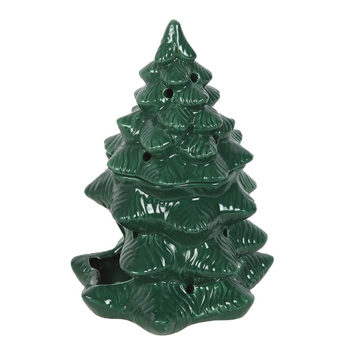 Green Fir Tree Oil Burner and Wax Warmer, image 4 of 6