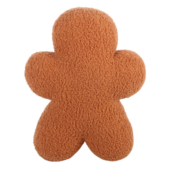 Sugarplum Bakery Gingerbread Man Boucle Cushion, image 4 of 5