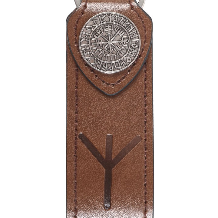 Protection Viking Rune Faux Leather Keyring, image 3 of 5