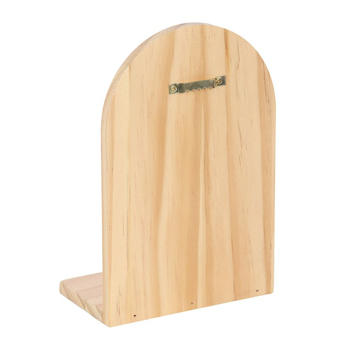 Natural Luna Moth Wooden Incense Holder Shelf, image 4 of 5