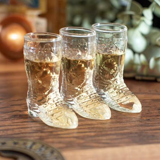 Cowboy Boot Shot Glass Set, image 1 of 5