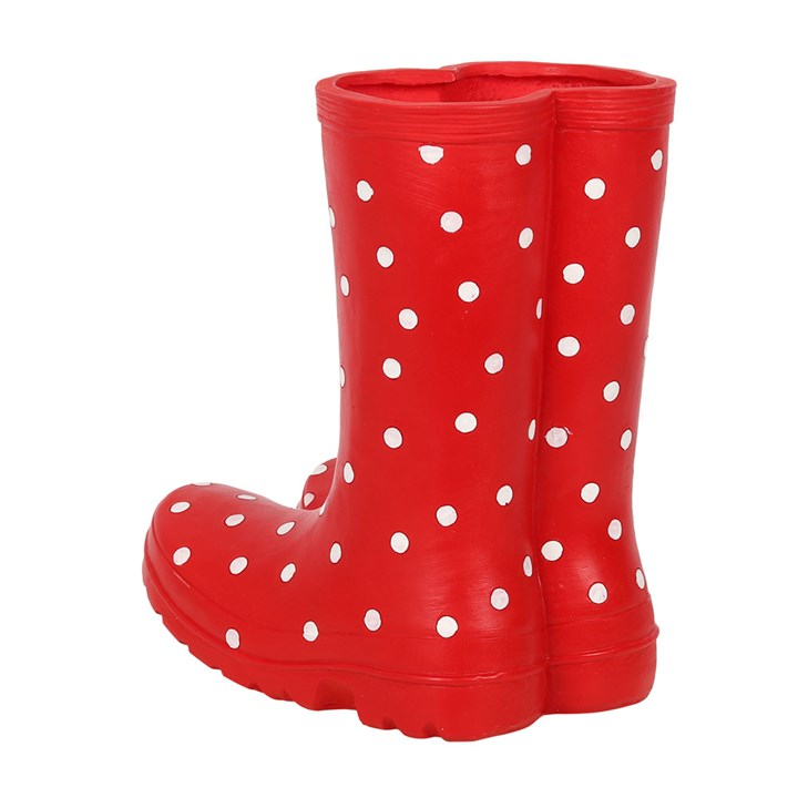 Red Welly Boot Planter, image 2 of 3
