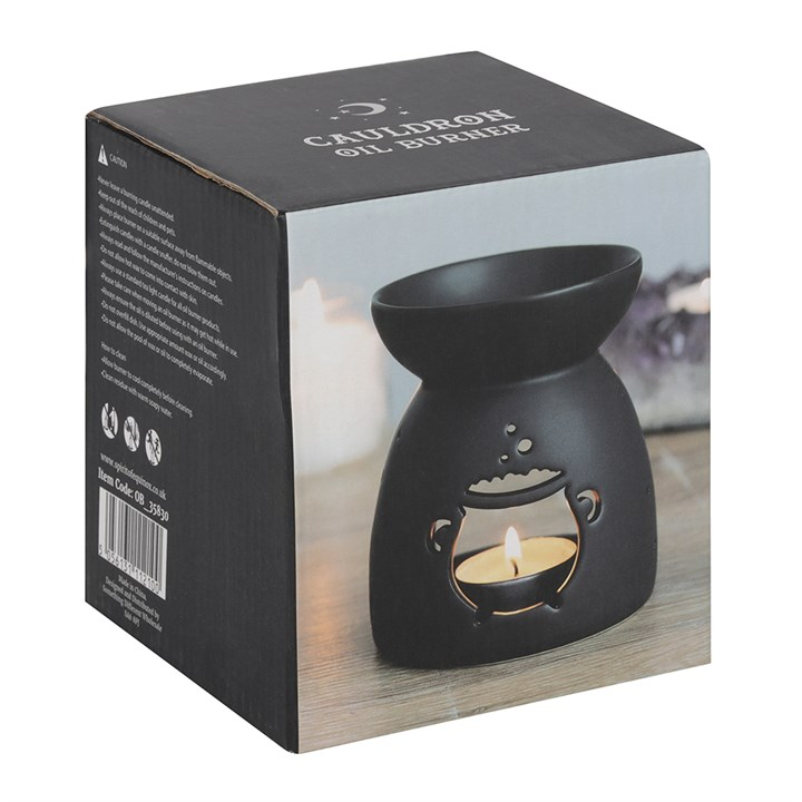 Black Cauldron Cut Out Oil Burner, image 4 of 5
