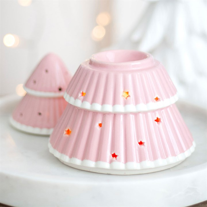 Pink Christmas Tree Oil Burner, image 2 of 6