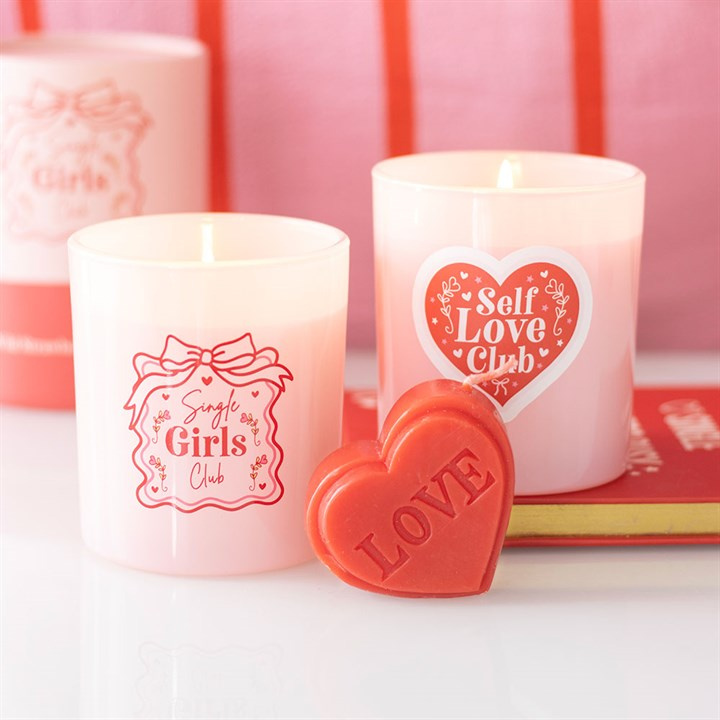 Red Love Heart Shaped Valentine's Day Candle, image 5 of 5