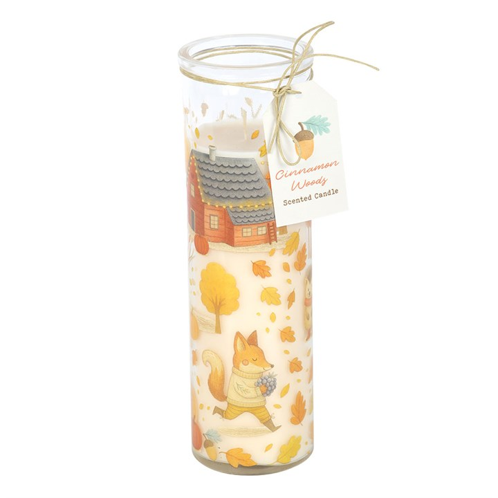 Cinnamon Woods Scented Tube Candle, image 3 of 6