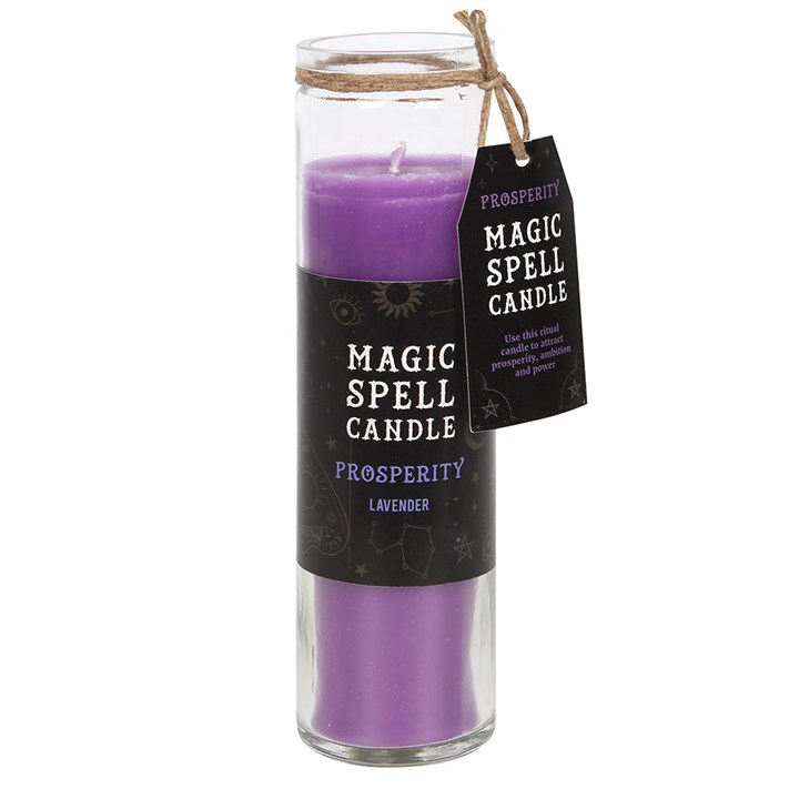 Prosperity Lavender Magic Spell Tube Candle, image 2 of 4