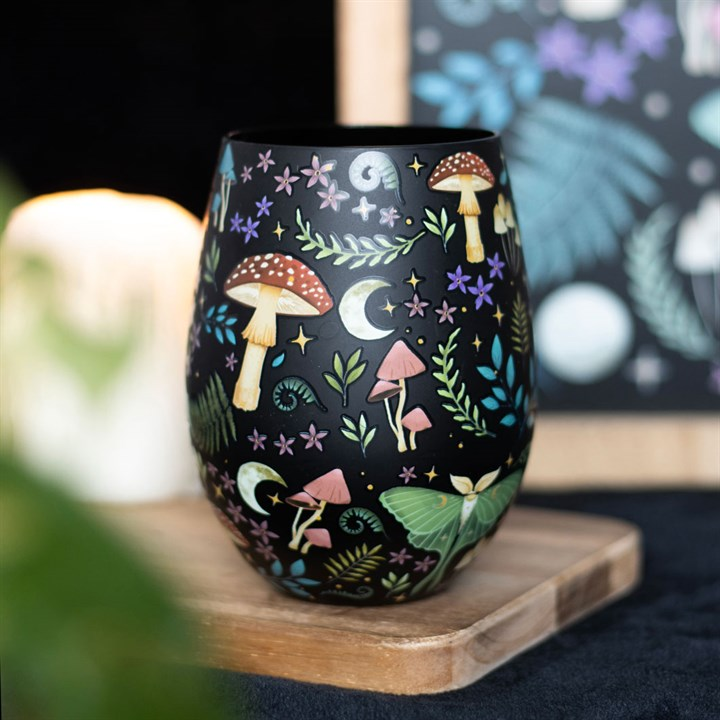 Dark Forest Print Stemless Glass, image 1 of 6