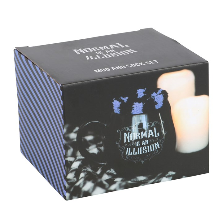 Normal is an Illusion Gothic Mug and Socks Set, image 5 of 6