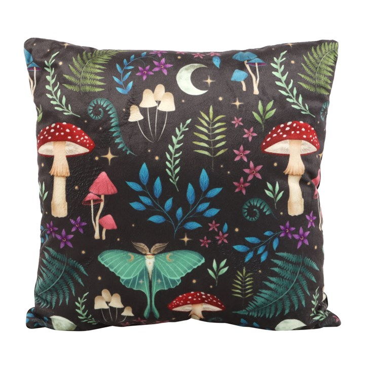 Dark Forest Print Cushion, 35cm Square, image 2 of 3