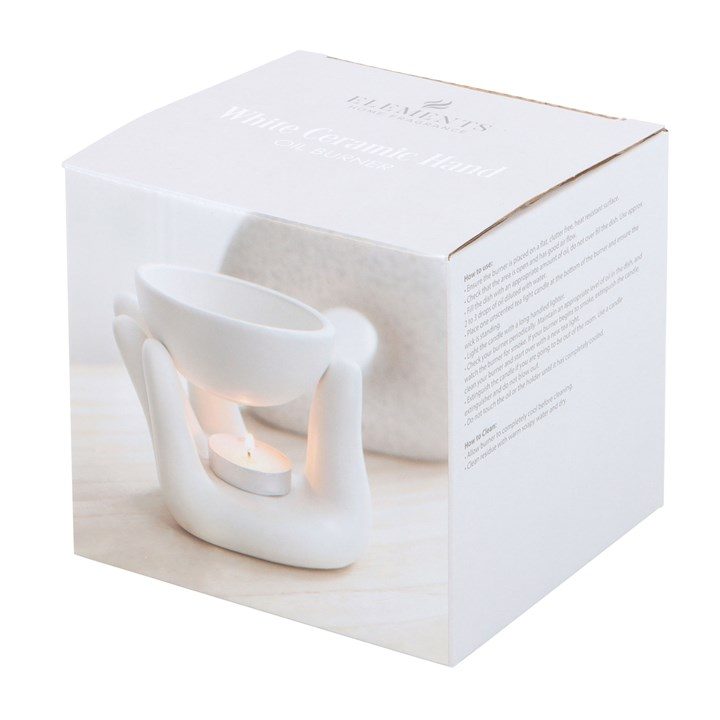 White Hand Ceramic Oil Burner, image 5 of 5
